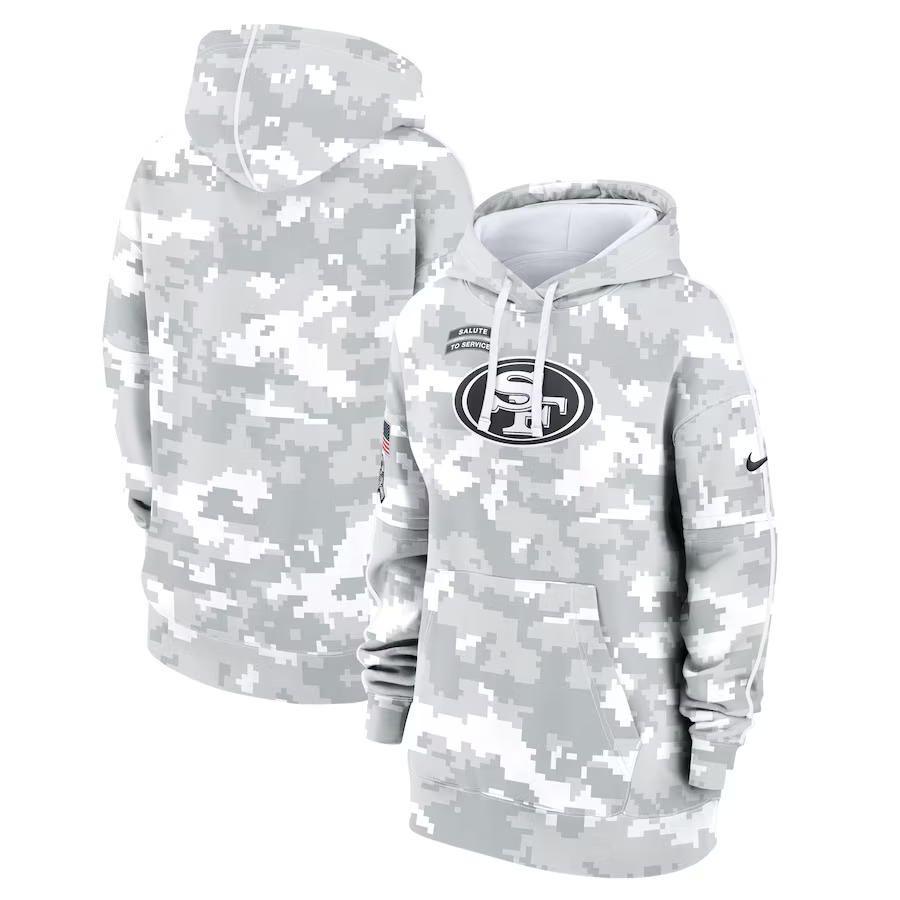 Women San Francisco 49ers 2024 Nike NFL hoodie->women nfl jersey->Women Jersey